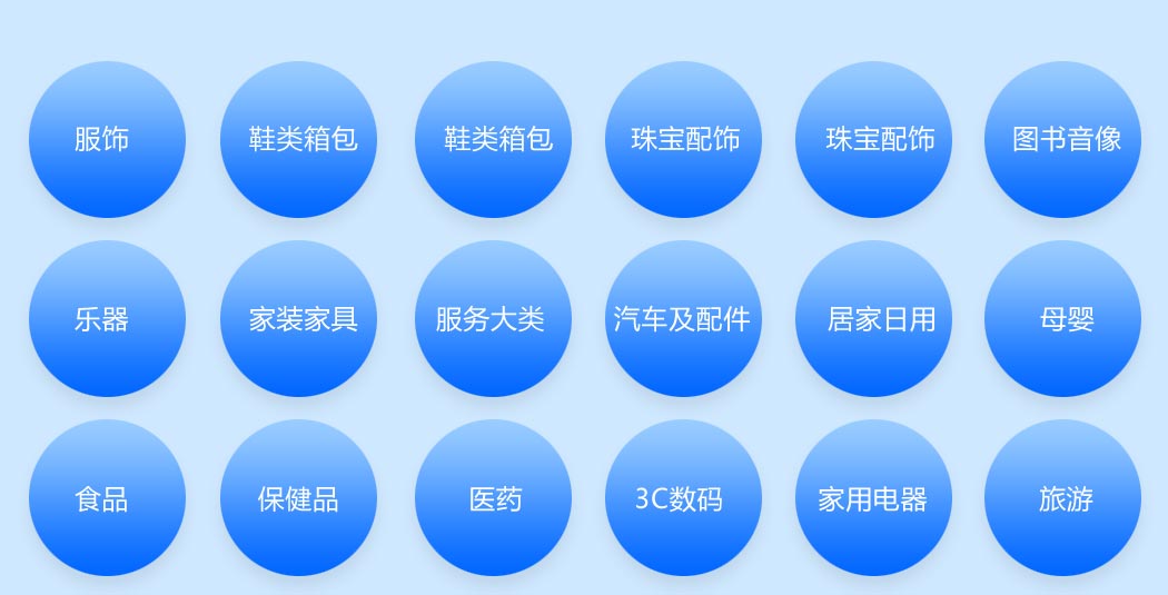 關于天貓入駐類目大全